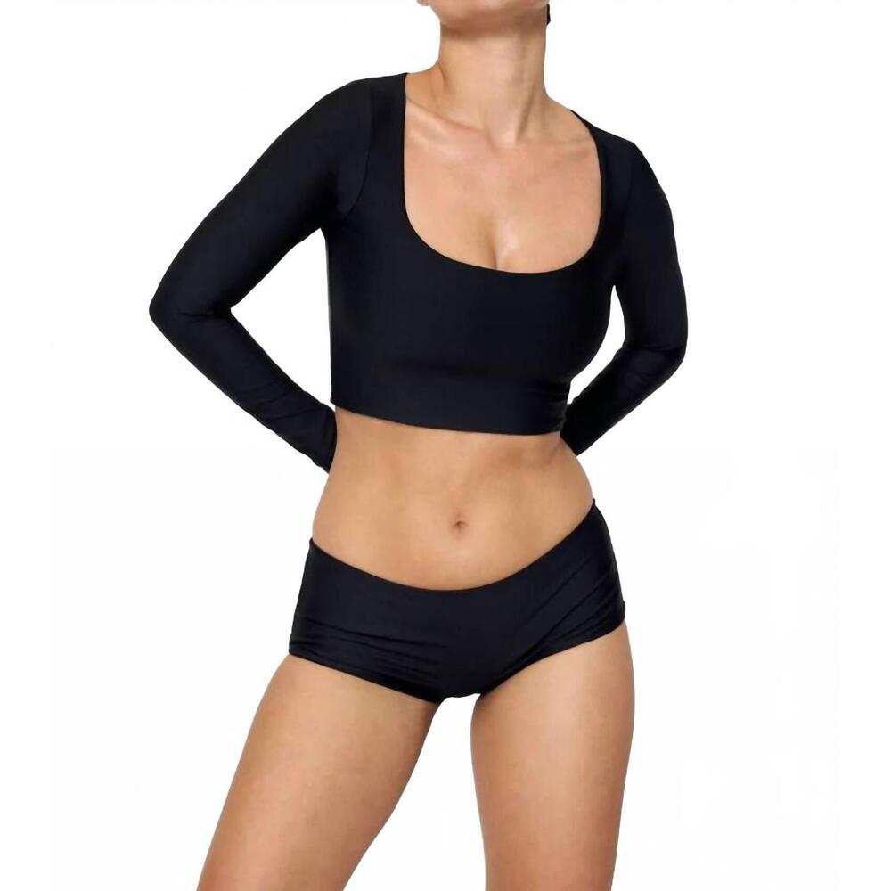NEW DOS GARDENIAS topanga top in noir